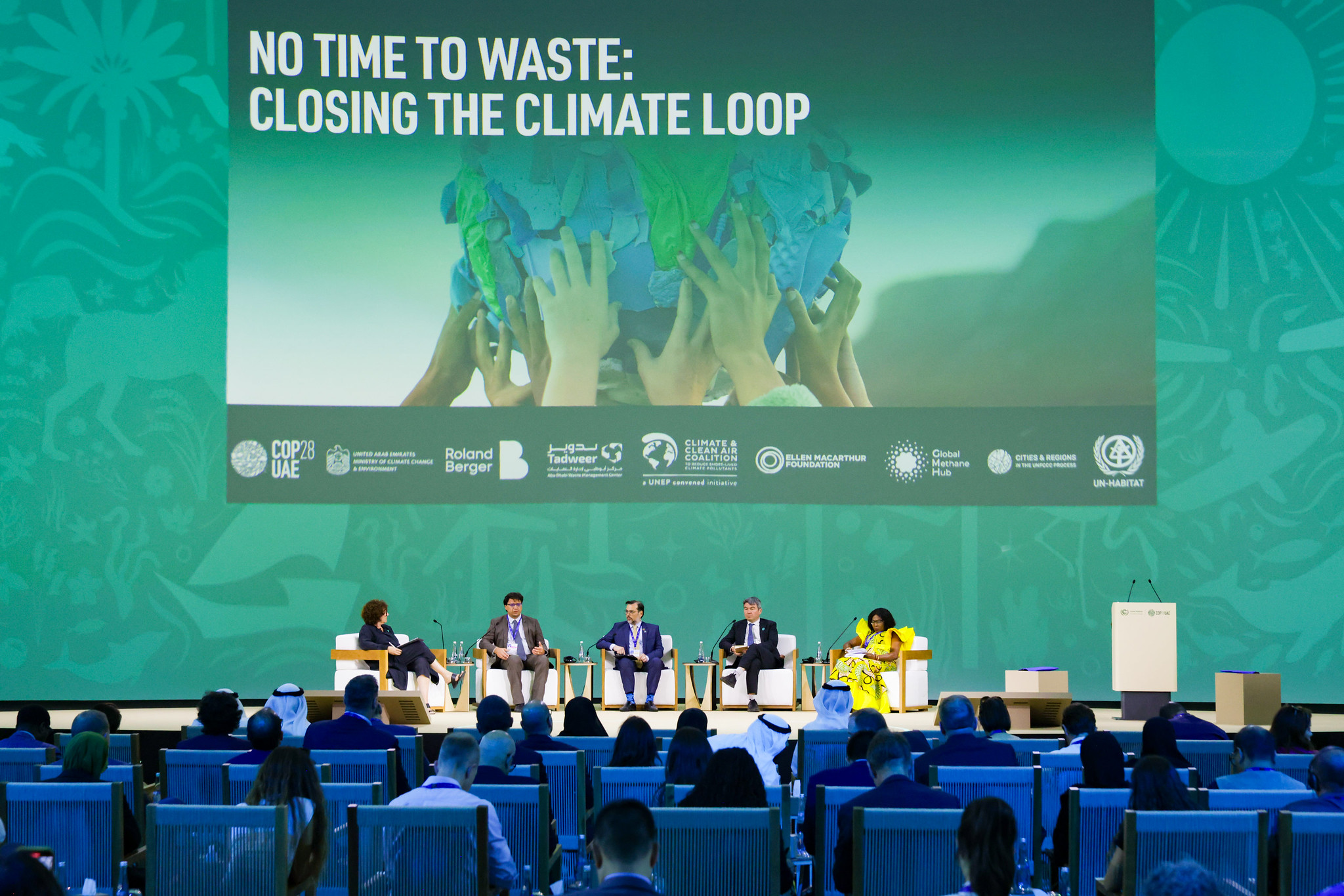 Picture: A panel discussion at COP 28. Supplied.