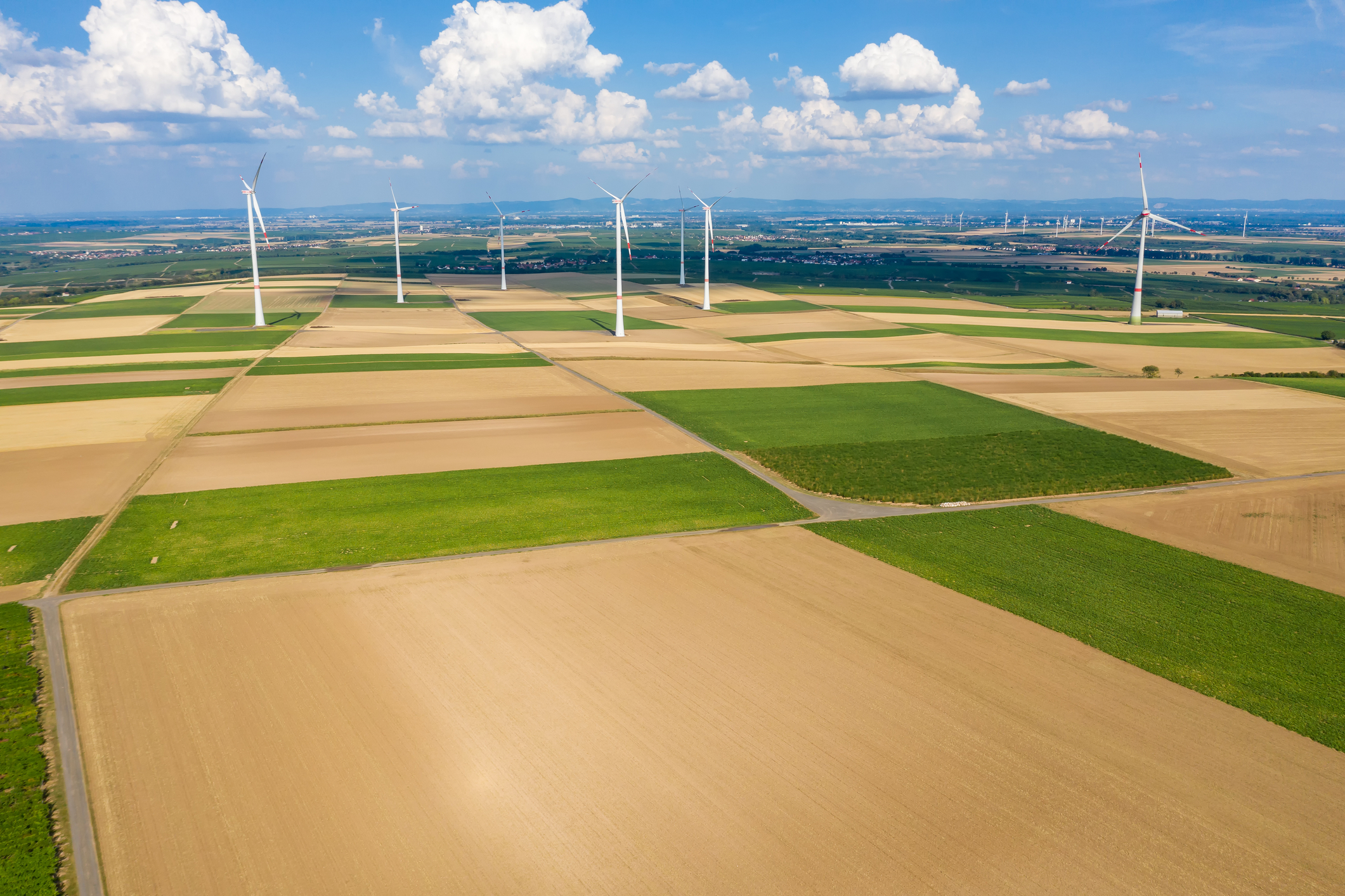 A wind farm in Rheinhessen, Germany. Photo: Harald Lueder/Dreamstime